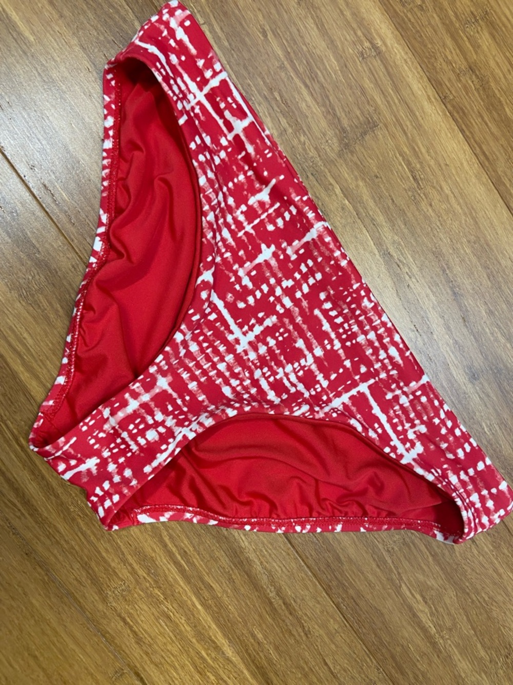 Athleta Red Printed Women’s Swim Bottoms size Medium